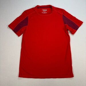 Ibex Weightless T-Shirt Men's S Orange Merino Wool‎ Nylon Athletic Base Layer